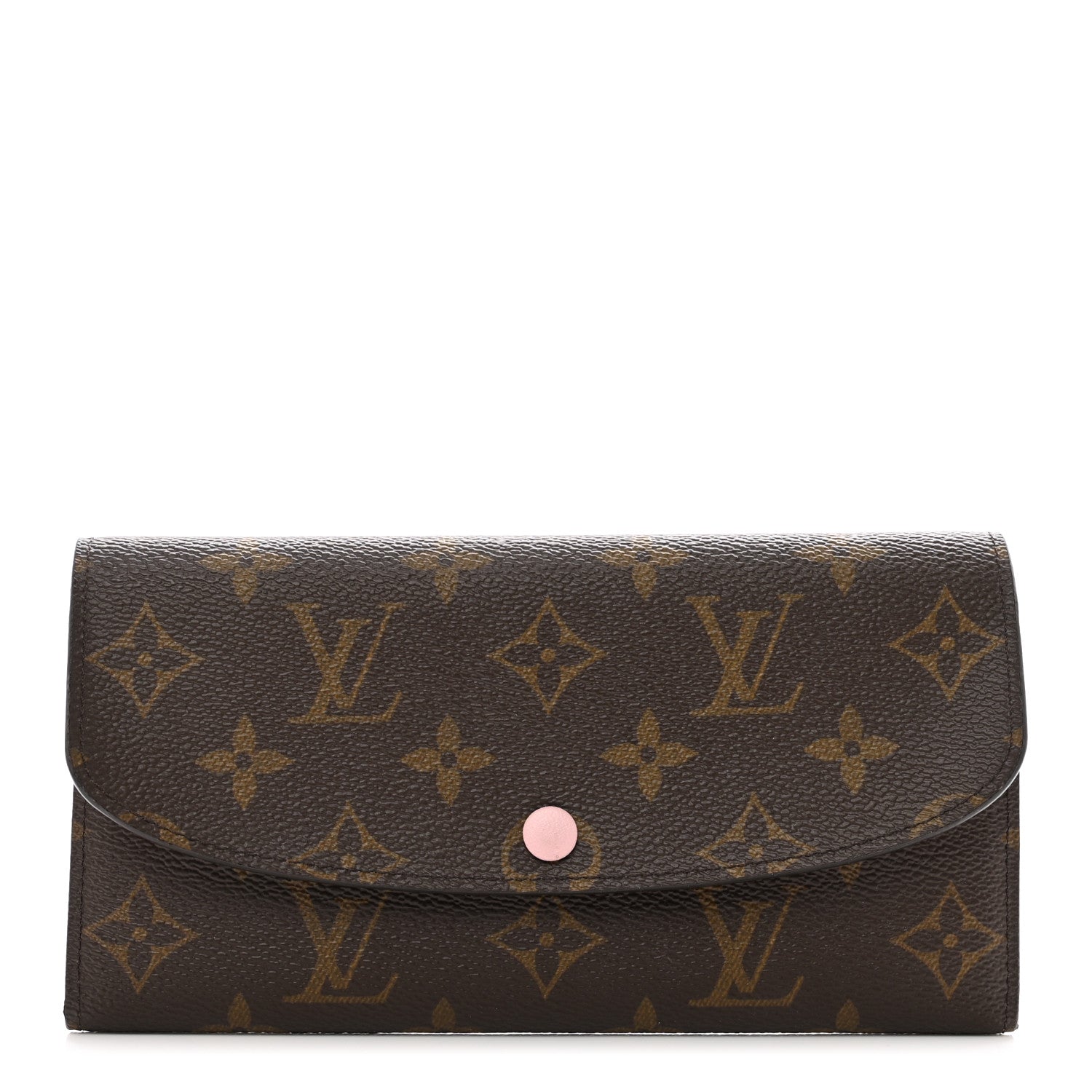 Louis Vuitton Monogram Emilie Wallet Rose Ballerine 1 of 7