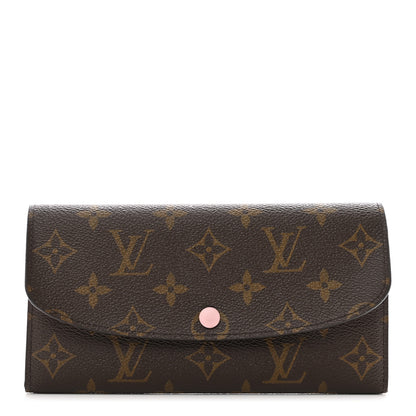 Louis Vuitton Monogram Emilie Wallet Rose Ballerine 1 of 7