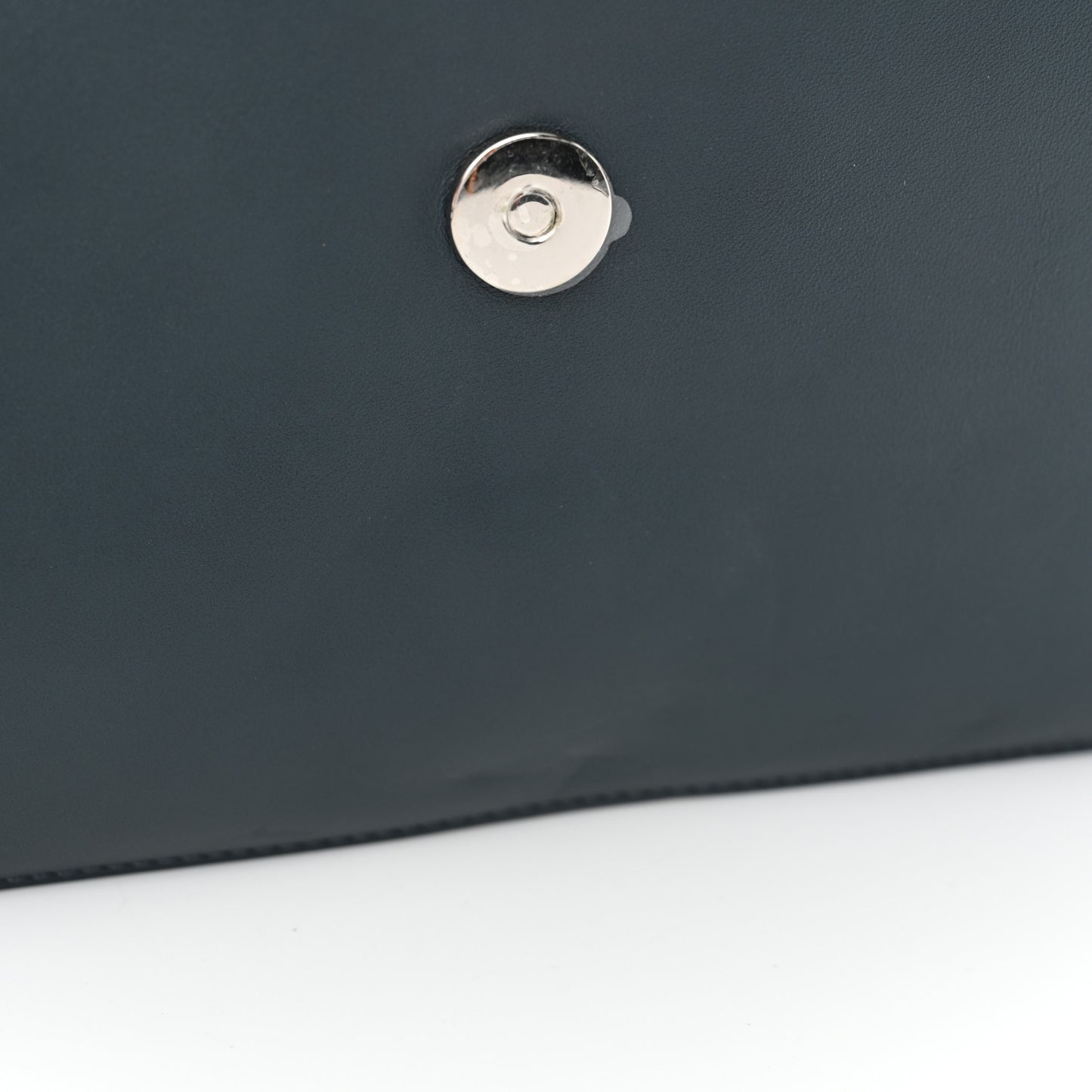 Suede Calfskin Small Faye Shoulder Bag Silver Blue