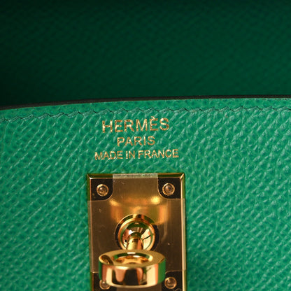 Hermes Epsom Kelly Sellier 25 Vert Jade 6 of 11
