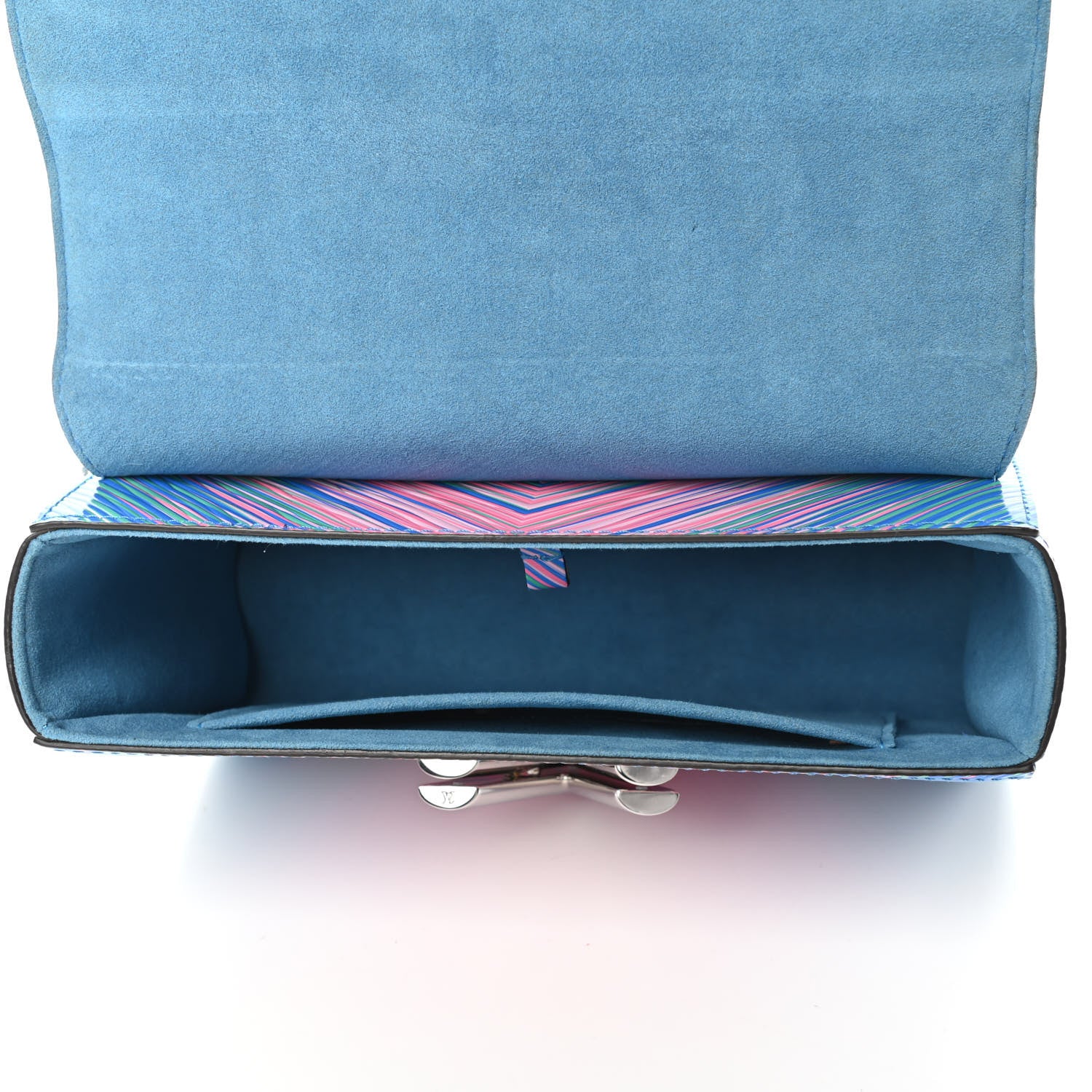 Louis Vuitton Epi Tropical Twist Shoulder Bag MM Blue Rose 4 of 4