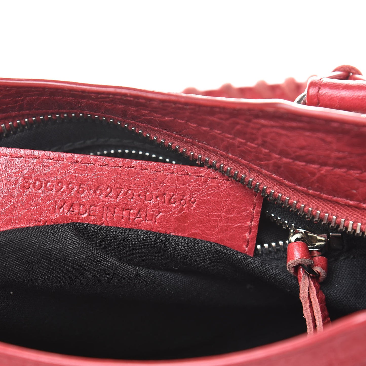 Agneau Classic Silver Hardware Mini City Rouge Sapphire