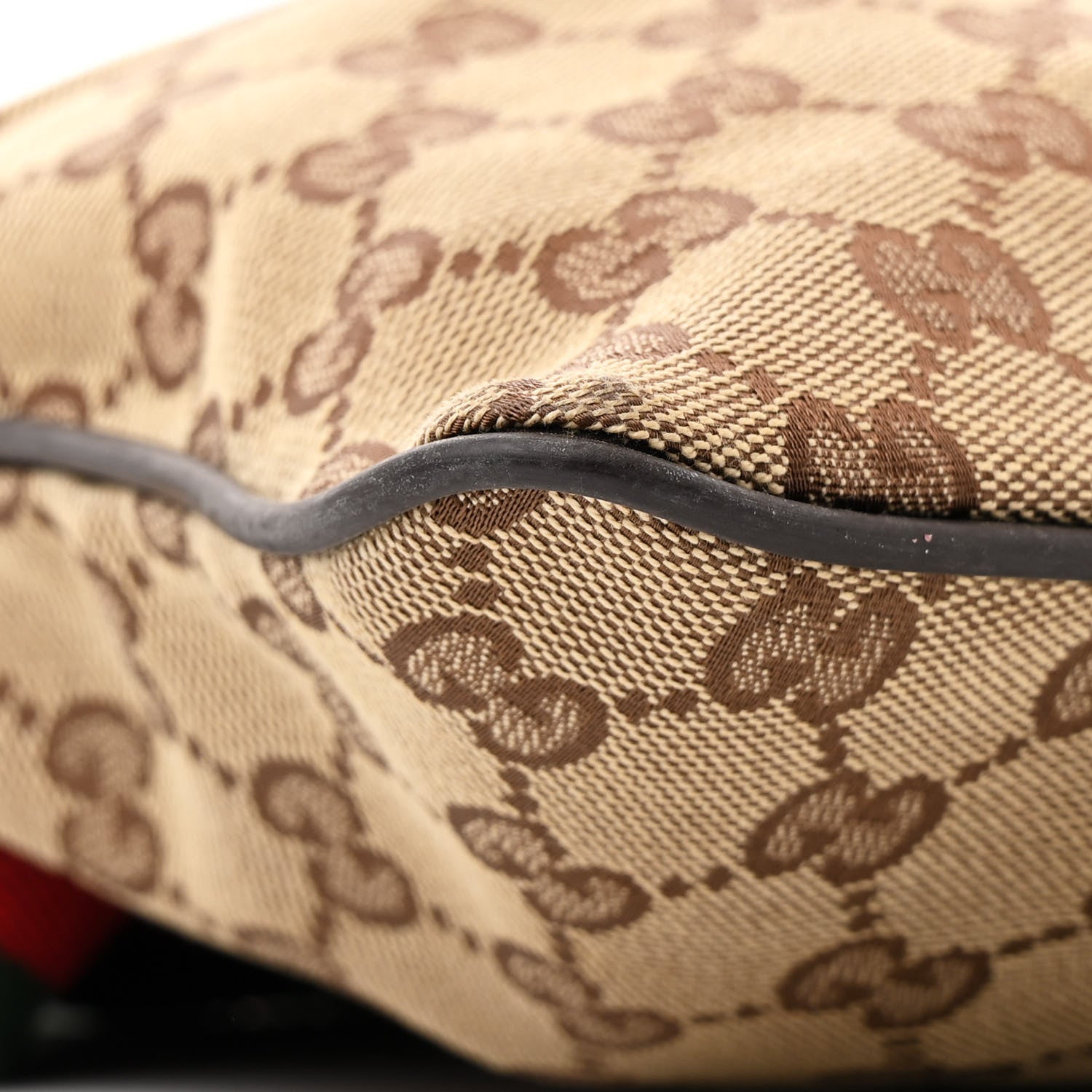Gucci Monogram Web Small Flat Messenger Bag Brown 9 of 11