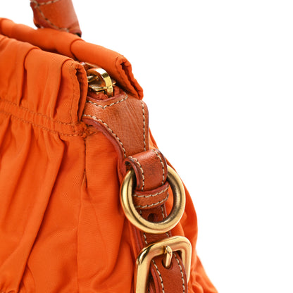 Prada Tessuto Nylon Gaufre Shopping Satchel Papaya 15 of 17