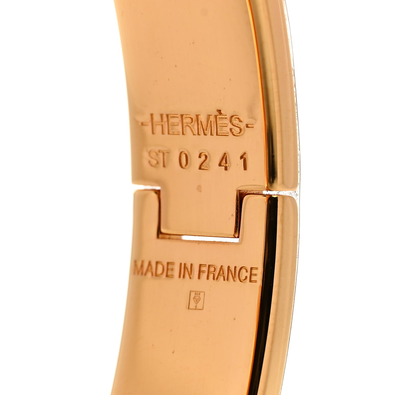 Hermes Enamel Narrow Clic Clac H Bracelet PM Orange 4 of 5