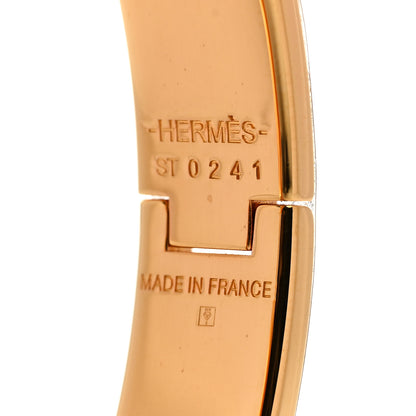 Hermes Enamel Narrow Clic Clac H Bracelet PM Orange 4 of 5