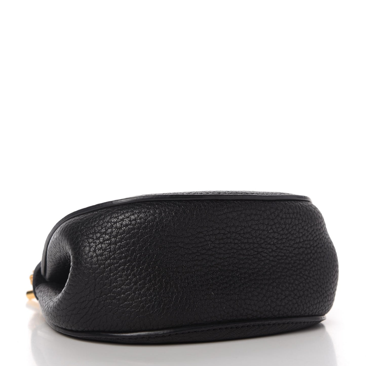 Grained Lambskin Nano Drew Shoulder Bag Black
