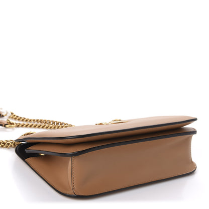Fendi Vitello King Nubuck Pequin Karligraphy Pocket Shoulder Bag Biscuit Tobacco Moro 4 of 9