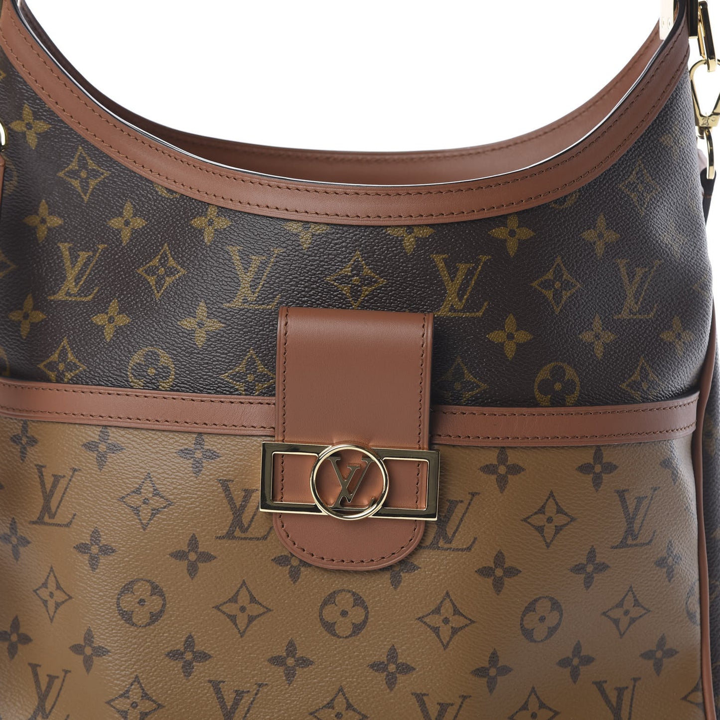 Reverse Monogram Dauphine Hobo MM