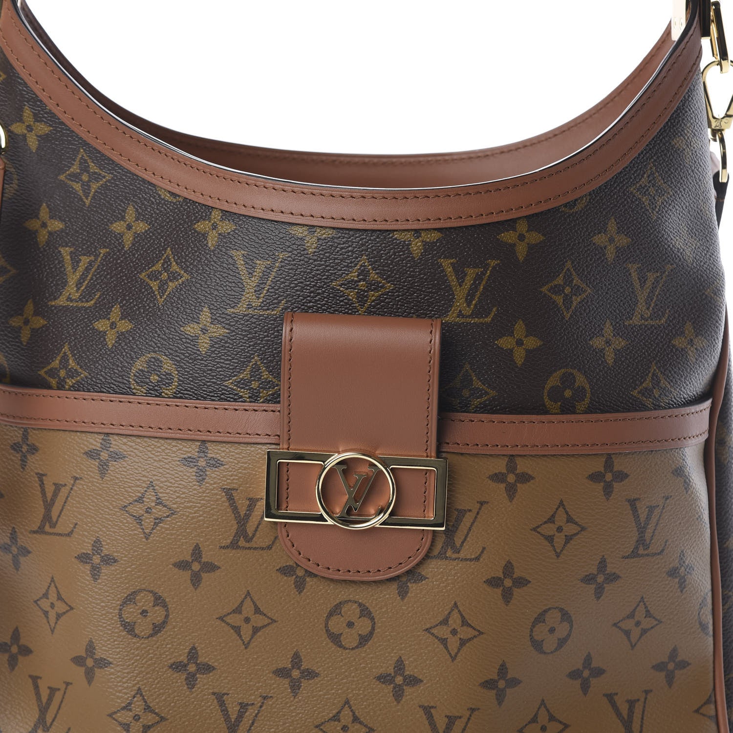 Louis Vuitton Reverse Monogram Dauphine Hobo MM 8 of 8