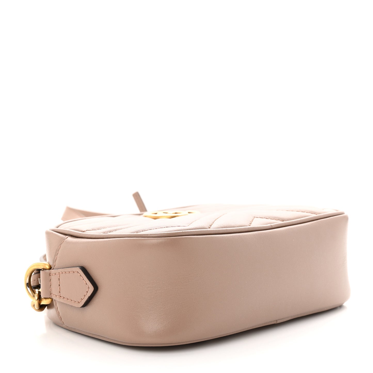 Calfskin Matelasse Mini GG Marmont Chain Shoulder Bag Porcelain Rose