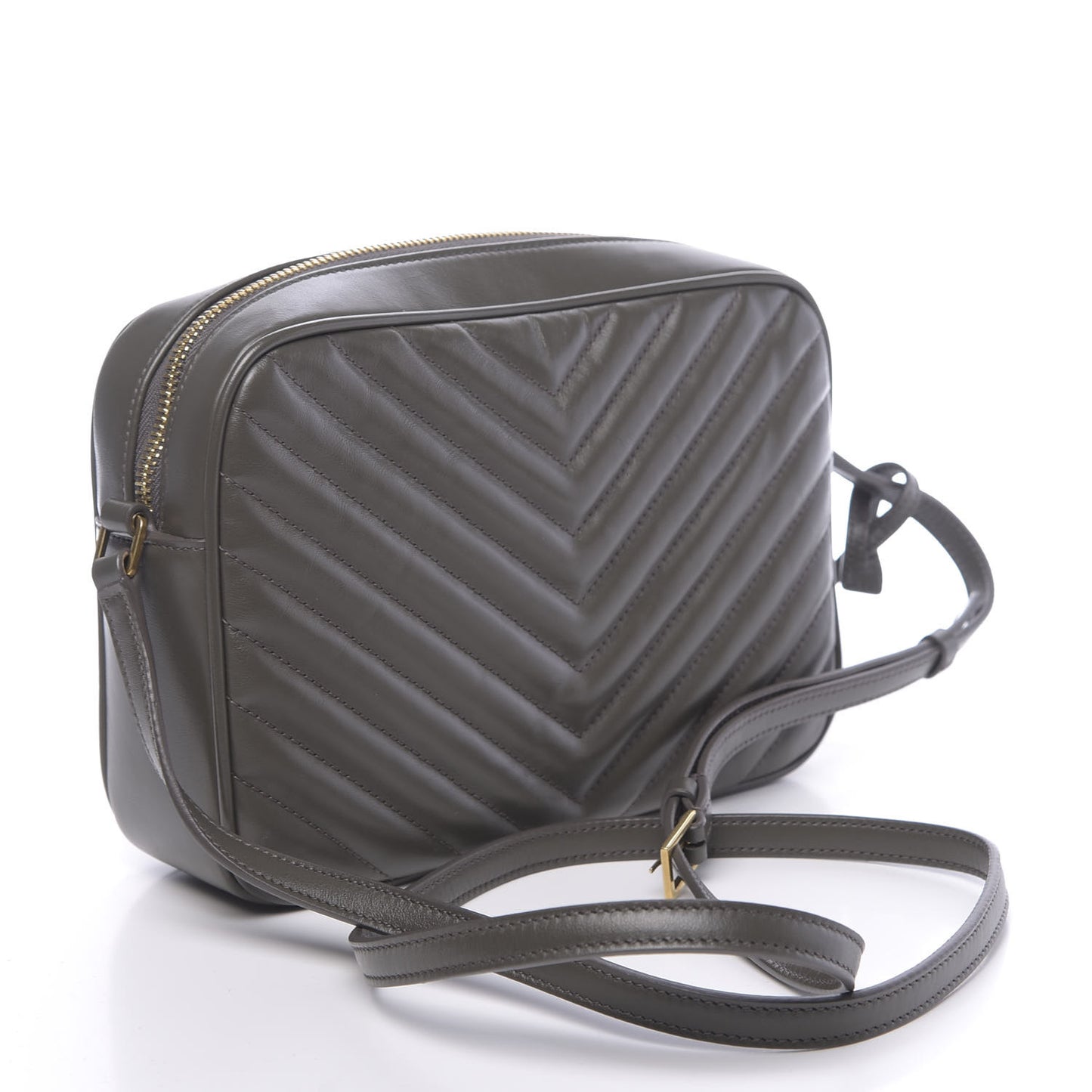 Calfskin Matelasse Monogram Lou Camera Bag Military Olive