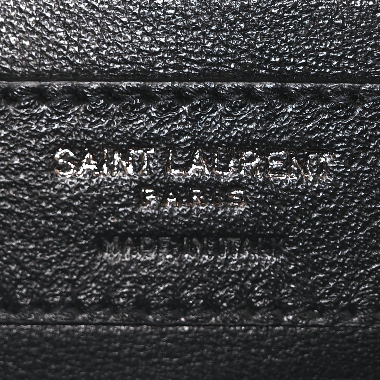 Saint Laurent Metallic Grain De Poudre Textured Mixed Matelasse Triquilt Medium Monogram Satchel Silver 6 of 9