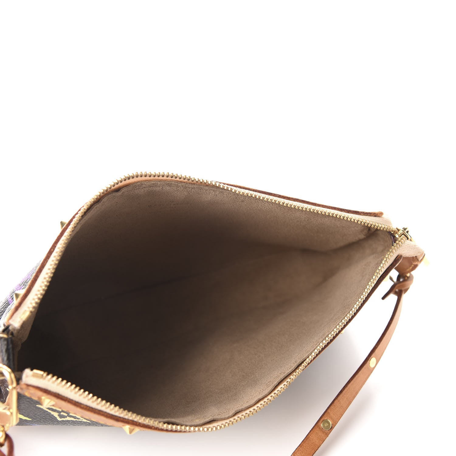 Louis Vuitton Monogram Multicolor Pochette Accessories Black 4 of 10