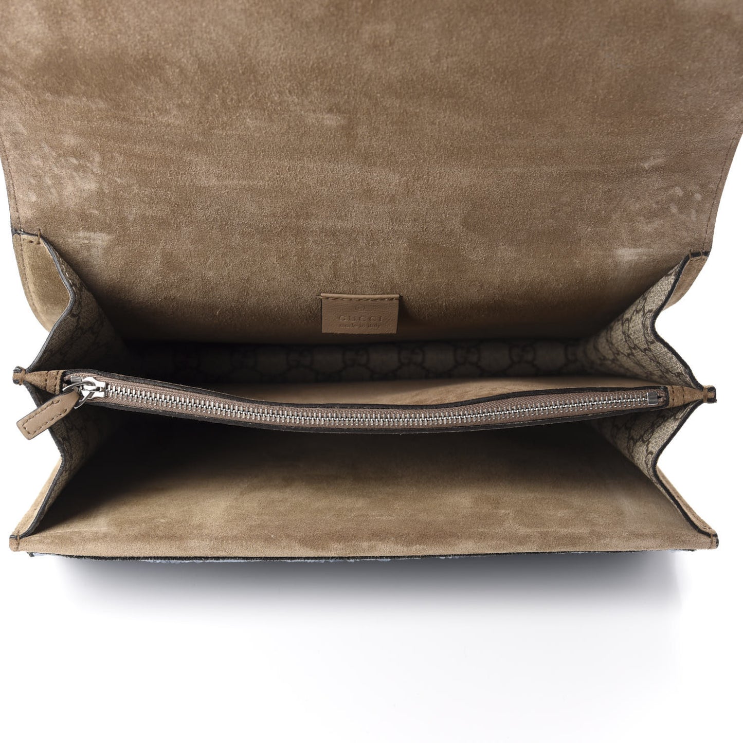 GG Supreme Monogram Lightning Embroidered Medium Dionysus Shoulder Bag Beige