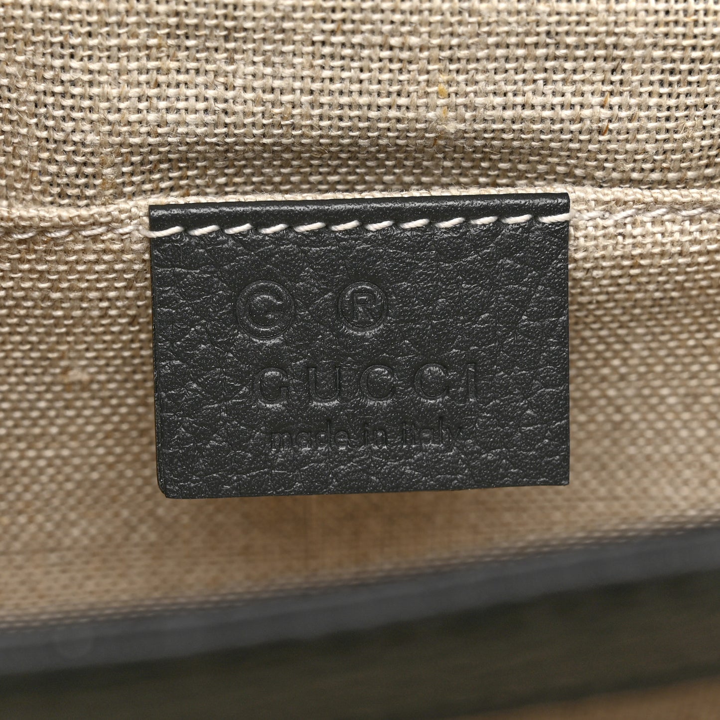 Dollar Calfskin Small Interlocking G Shoulder Bag Black