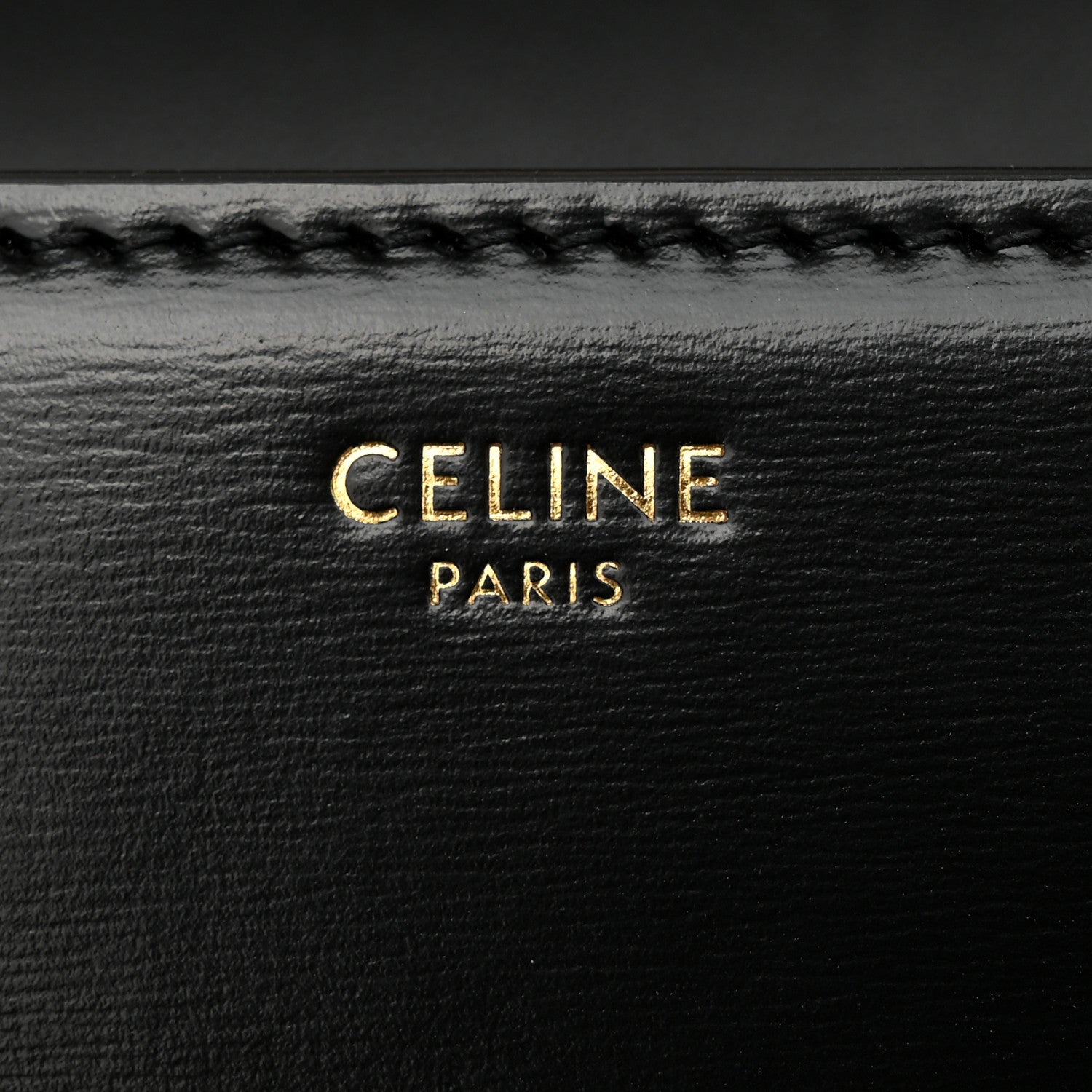 Celine Shiny Calfskin Teen Triomphe Black 6 of 10