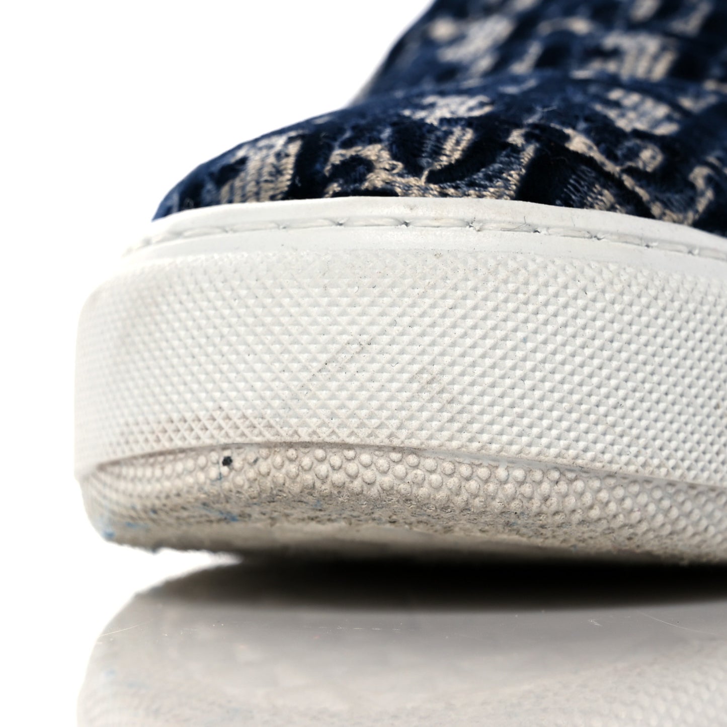 Velvet Oblique Womens Solar Slip On Sneakers 38.5 Deep Blue
