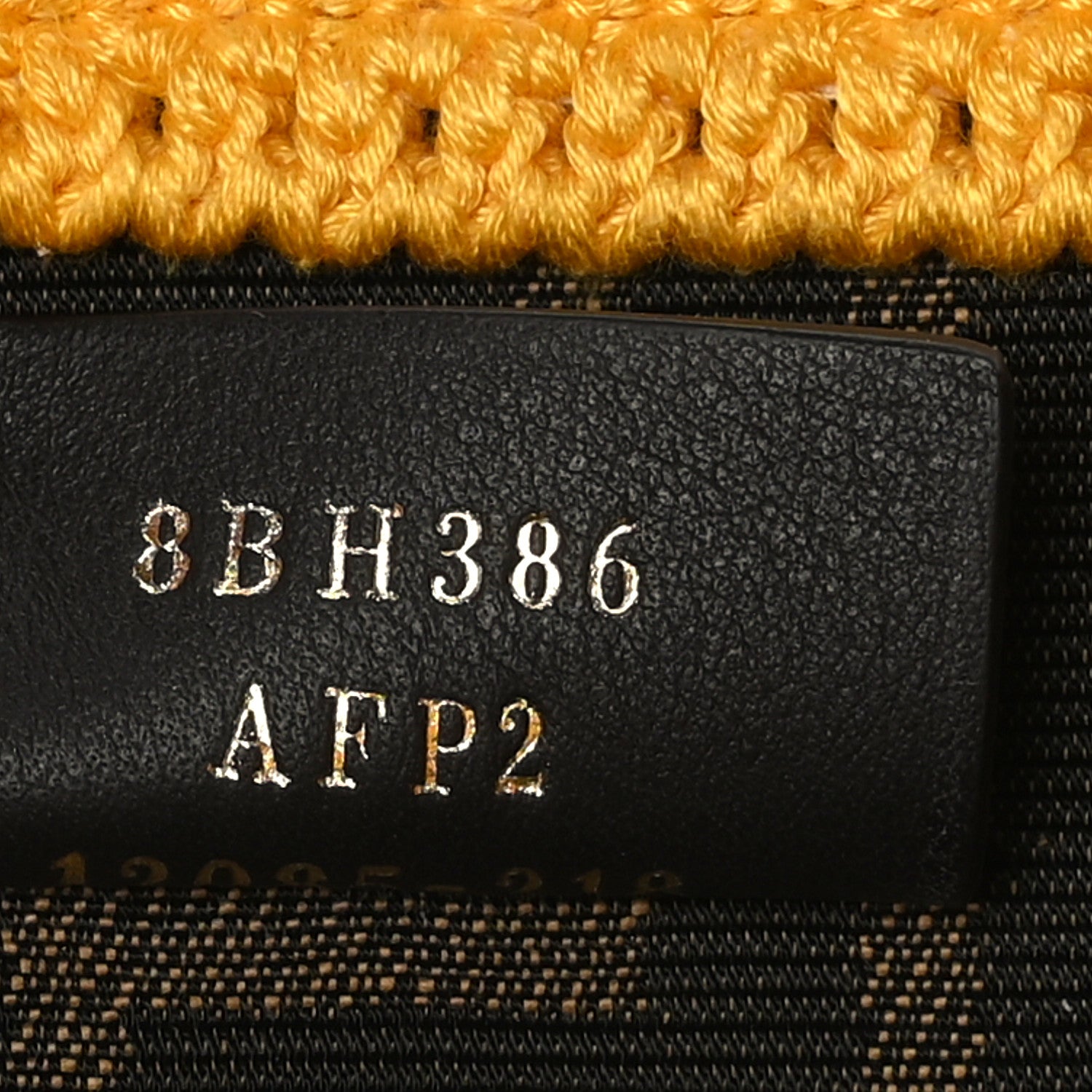 Fendi Crochet Vitello King Logo Plexiglass Medium Fendi Sunshine Shopper Tote Mimosa Panna 7 of 9