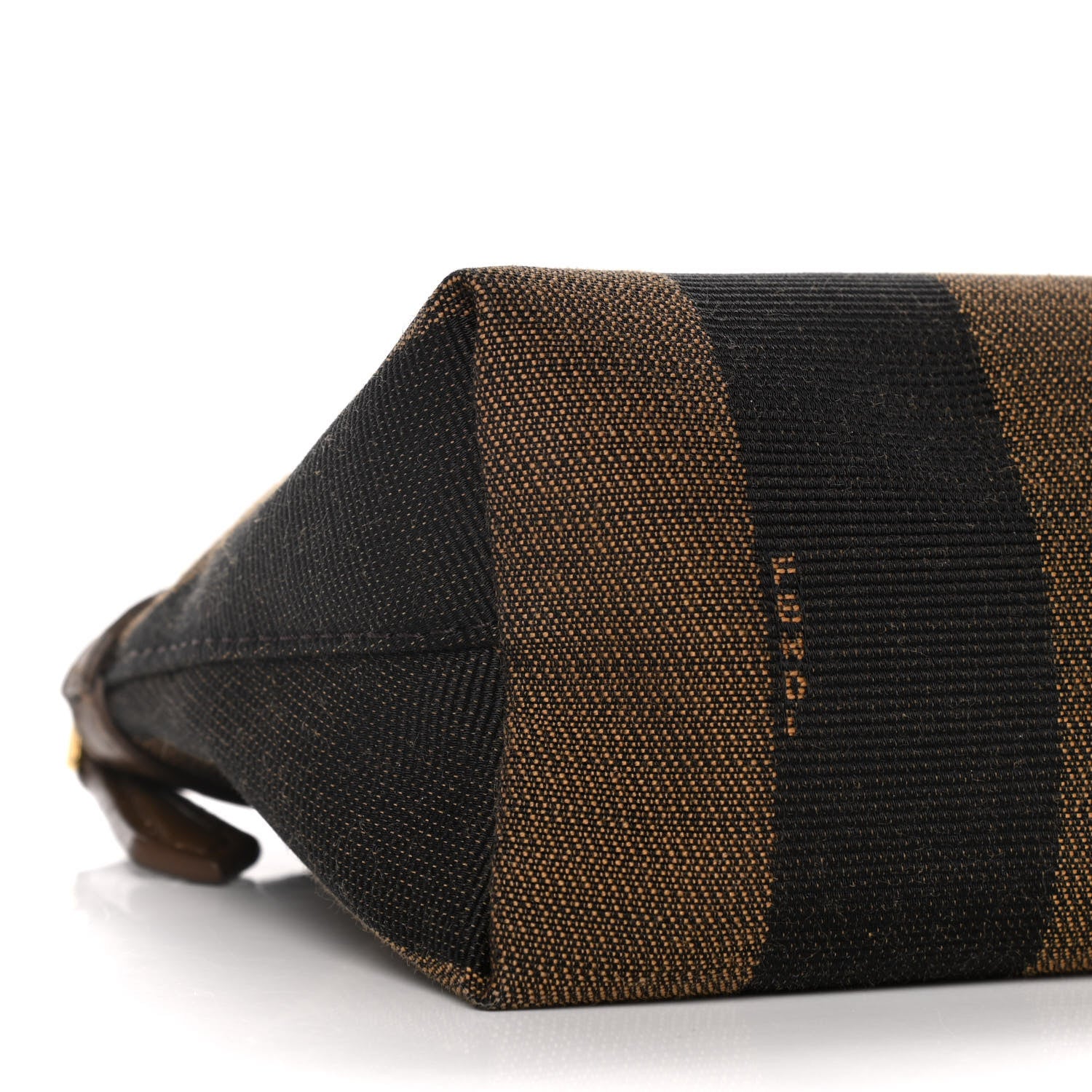 Fendi Pequin Vitello Pouch Tobacco Foresta 10 of 13