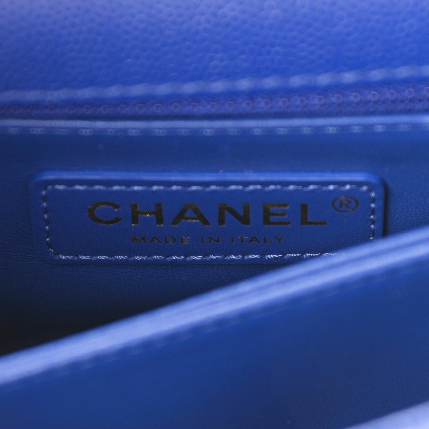Caviar Quilted Mini Coco Handle Flap Blue