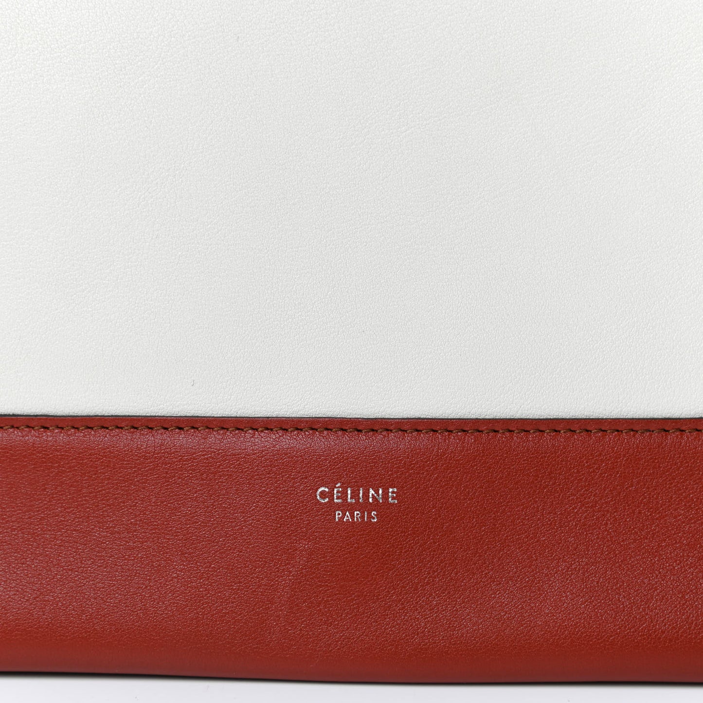 Shiny Smooth Calfskin Medium Frame Shoulder Bag Maple White