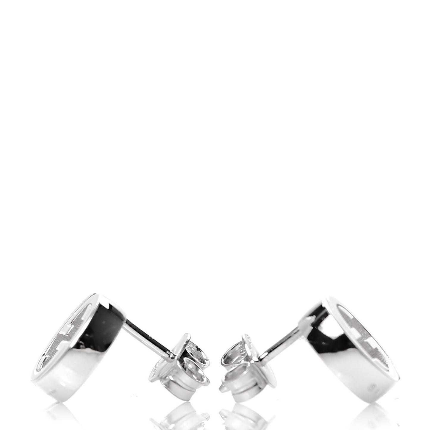 Sterling Silver Interlocking GG Stud Earrings