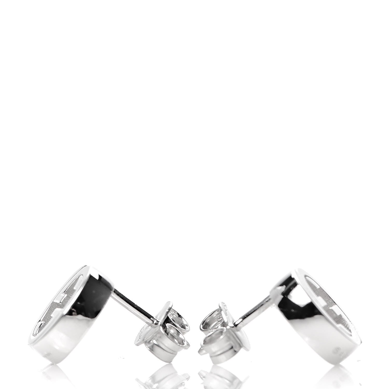 Gucci Sterling Silver Interlocking GG Stud Earrings 3 of 5