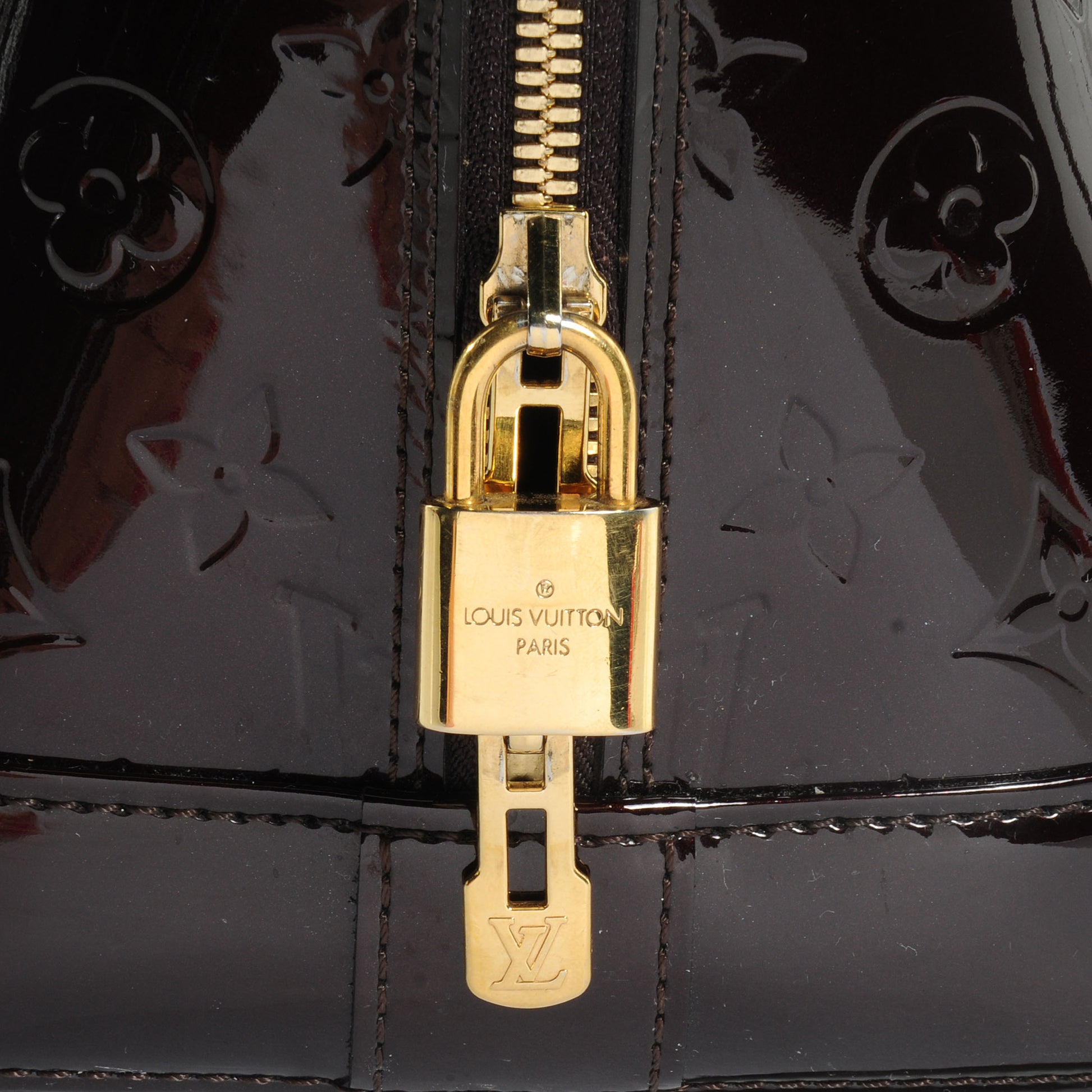 Louis Vuitton Vernis Alma GM Amarante 8 of 8