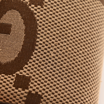 Gucci Monogram Jumbo GG Nappa Samoa Platform 40mm Slide Sandals 39 Camel Ebony New Acero 11 of 12