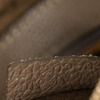 Celine Soft Grained Calfskin Small Belt Cabas Phantom  Taupe 7 of 12