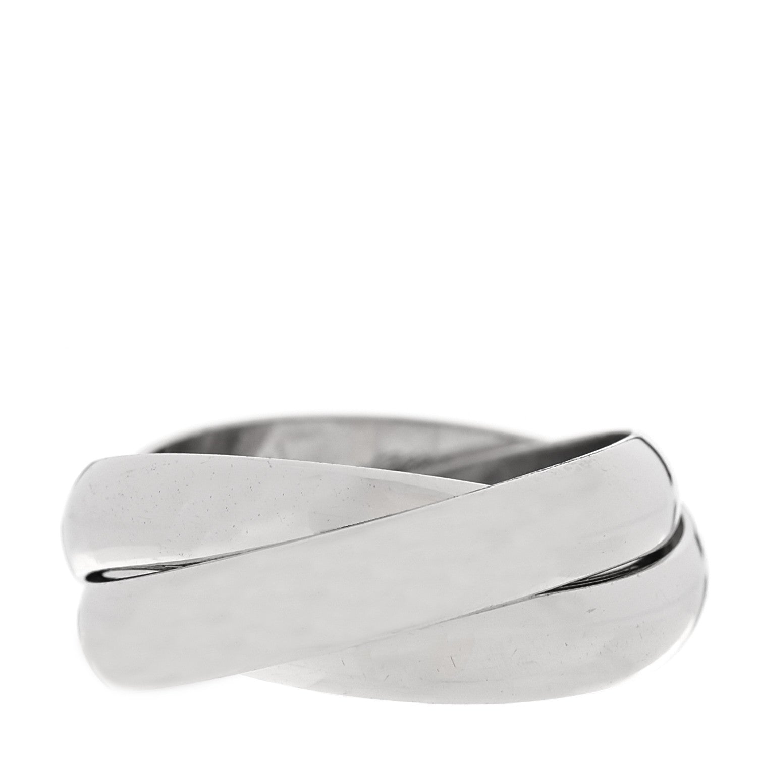 Cartier 18K White Gold Classic Trinity Ring 47 4 1 of 5
