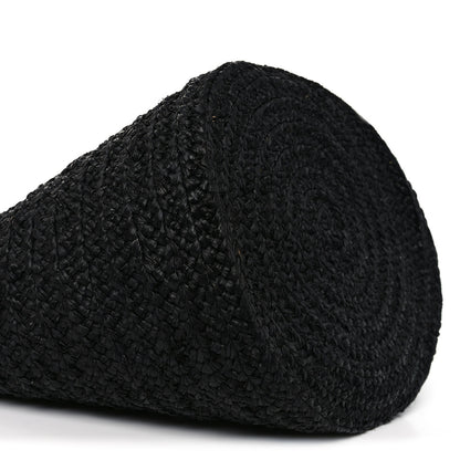 Saint Laurent Raffia Medium Panier Bag Black 7 of 10
