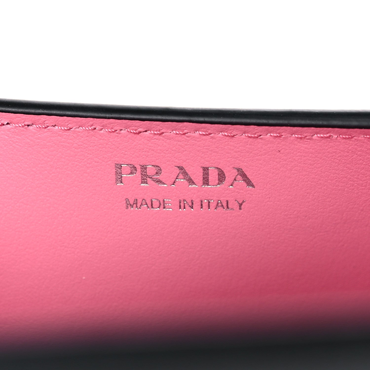 Prada Saffiano Pradamalia Mini Chain Bag Black Begonia 6 of 11