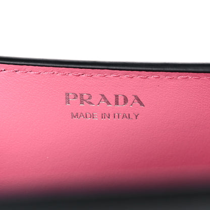 Prada Saffiano Pradamalia Mini Chain Bag Black Begonia 6 of 11