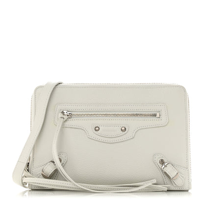 Balenciaga Classic Silver Hardware Reporter Crossbody White 1 of 11