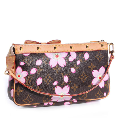 Louis Vuitton Monogram Cherry Blossom Pochette Accessories Brown 3 of 9