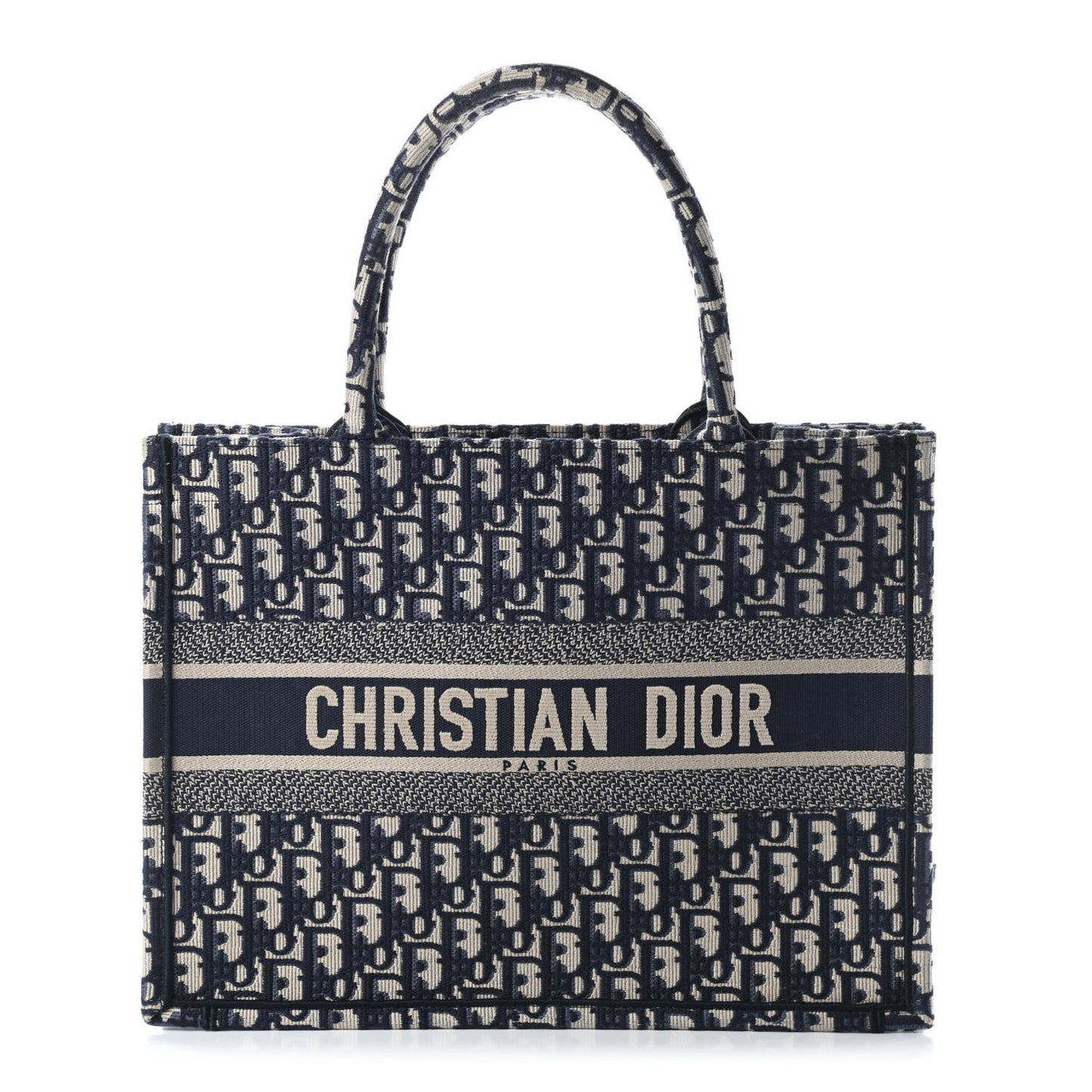 Oblique Medium Book Tote Blue Multicolor