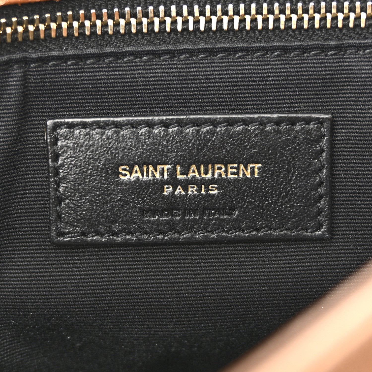 Saint Laurent Crinkled Calfskin Matelasse Monogram Medium Niki Chain Satchel Caramel 6 of 17