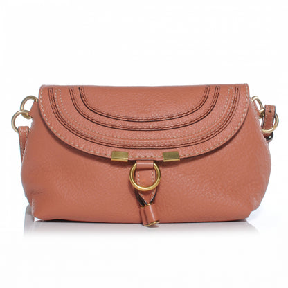 Chloe Calfskin Small Marcie Crossbody Bag Coral 1 of 8