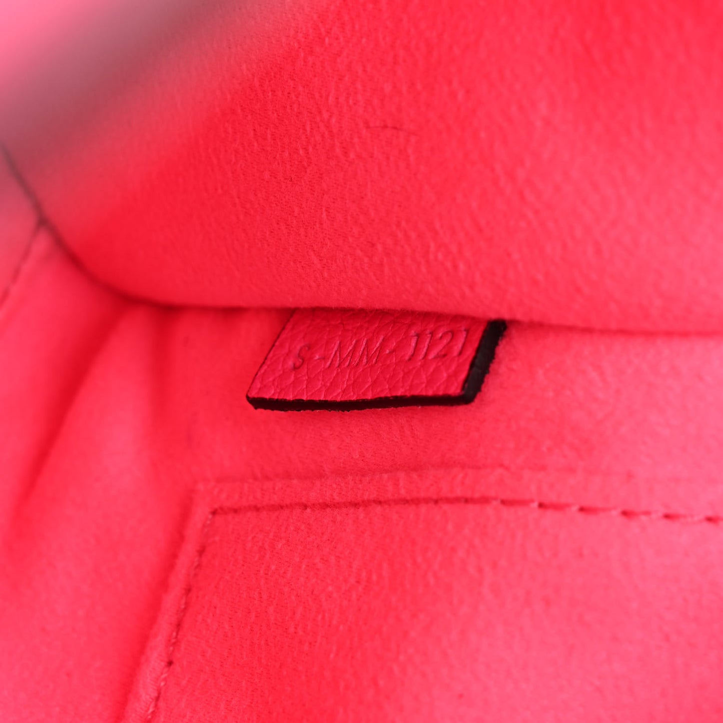 Drummed Calfskin Nano Luggage Fuchsia