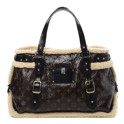 Louis Vuitton Patent Monogram Shearling Sac Thunder 1 of 10