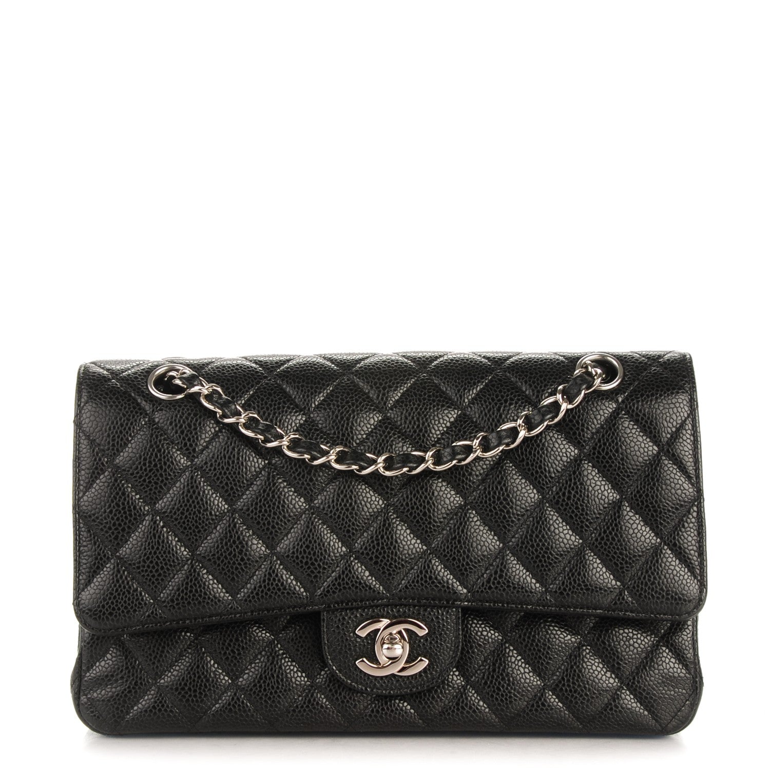 Chanel Caviar Quilted Medium Double Flap Black 1 of 11