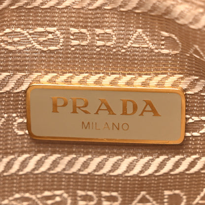 Prada Yarn Raffia Effect Crochet Re-Edition 2005 Shoulder Bag Naturale 6 of 10