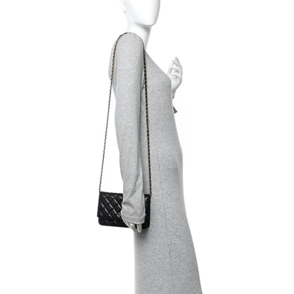 Chanel Caviar Quilted Wallet on Chain WOC Black 3 of 12