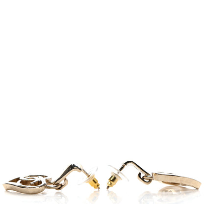 Chanel Metal CC Heart Coco In Love Drop Earrings Gold 3 of 4