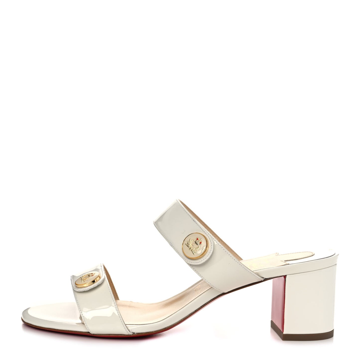 Patent Calfskin La Saviata 55 Sandals 39.5 Snow