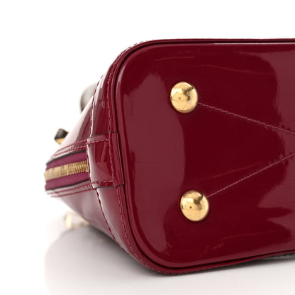 Louis Vuitton Patent Monogram Alma BB Magenta 9 of 11