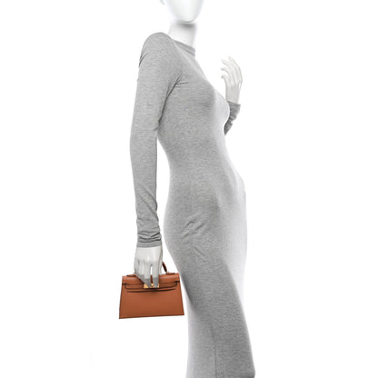Hermes Madame Calfskin Matte Alligator Mini Kelly Sellier Touch 20 Gold 2 of 10