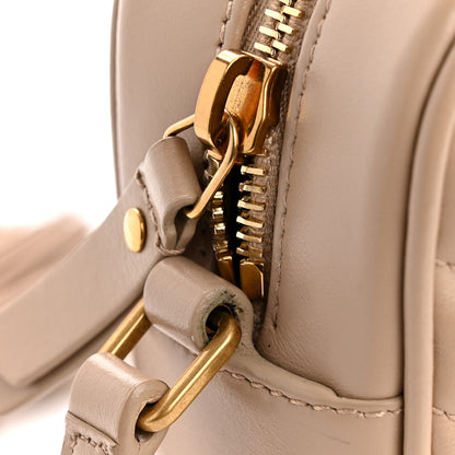 Saint Laurent Calfskin Matelasse Monogram Lou Camera Bag Dark Beige 13 of 14